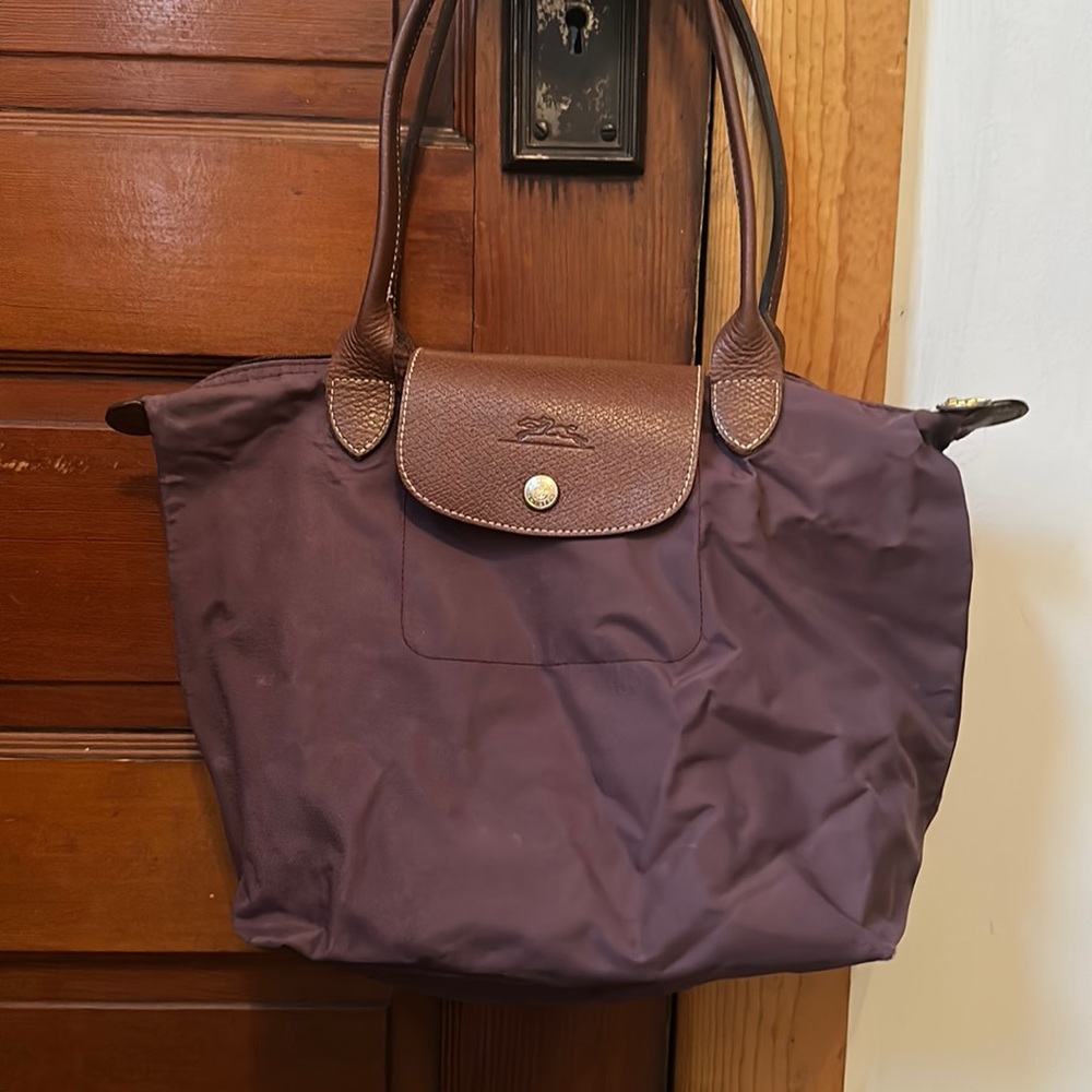 Longchamp Le Pliage small bag in purple